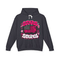 Stars & Stripes Hoodie — Pink Graffiti American Flag Pullover