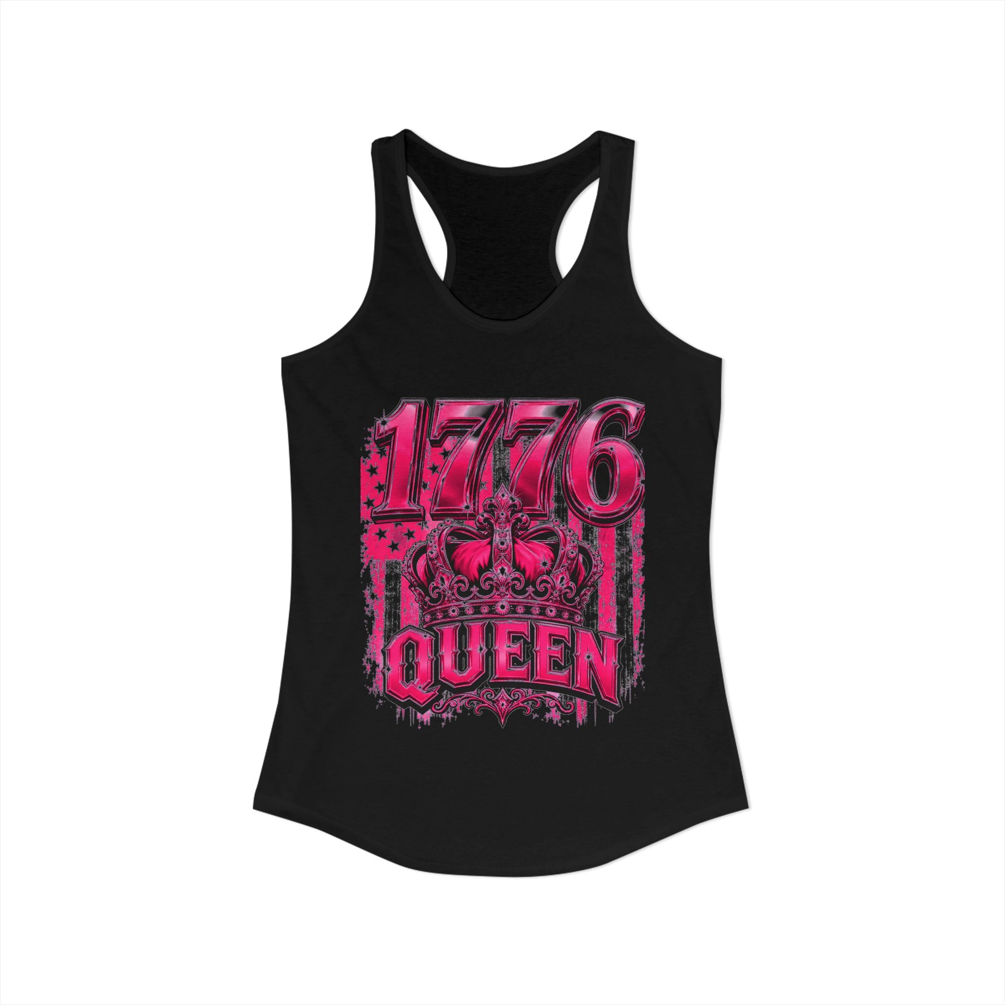 Pink Wisky Graphic Racerback Tank — Women's Bold Streetwear Tank Top