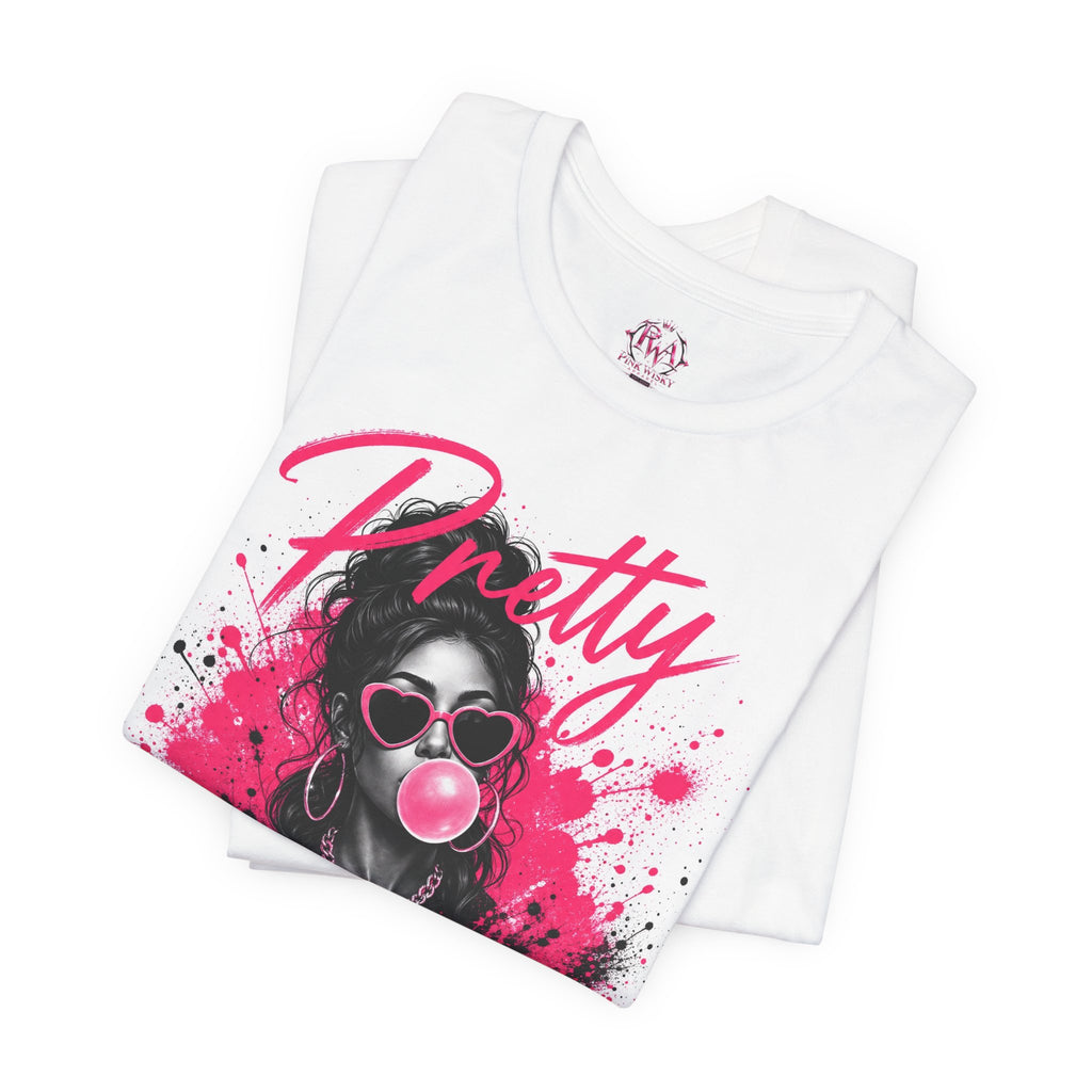 Pretty and Paid Graphic Tee — Bold Pink Bubblegum Streetwear T-Shirt