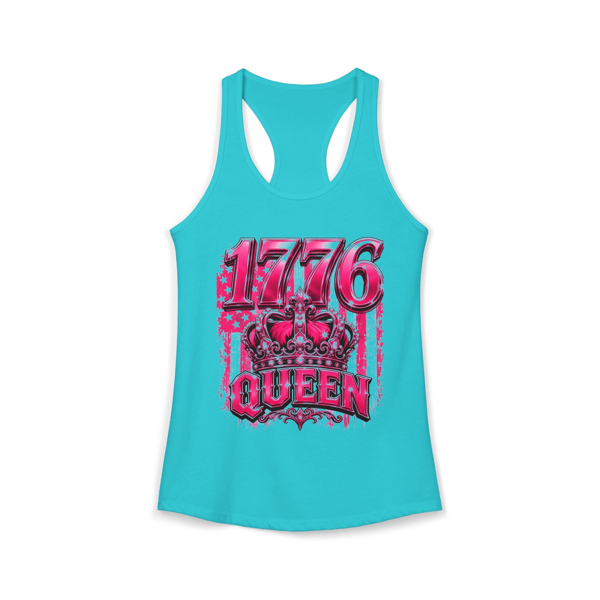 Pink Wisky Graphic Racerback Tank — Women's Bold Streetwear Tank Top