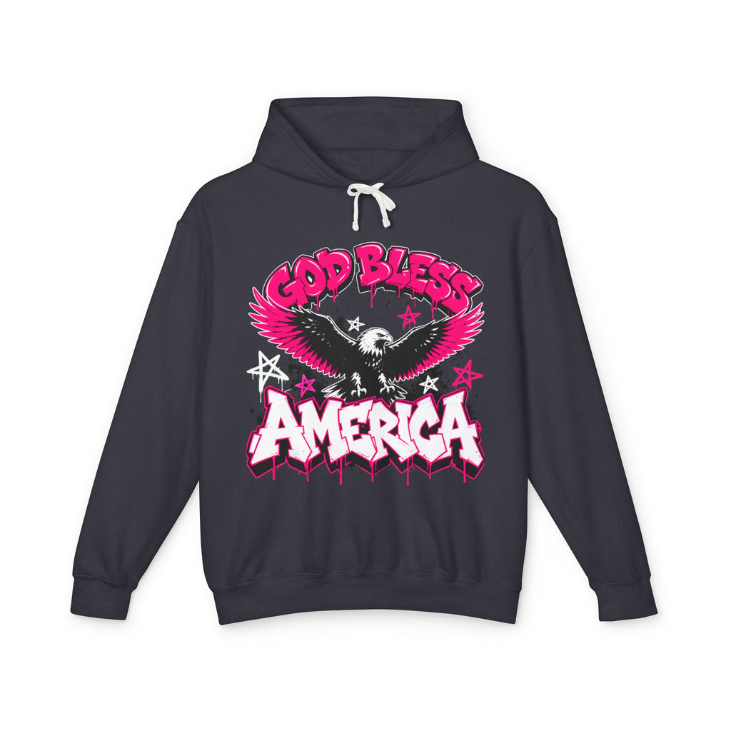God Bless America Hoodie — Eagle Graphic Patriotic Pullover