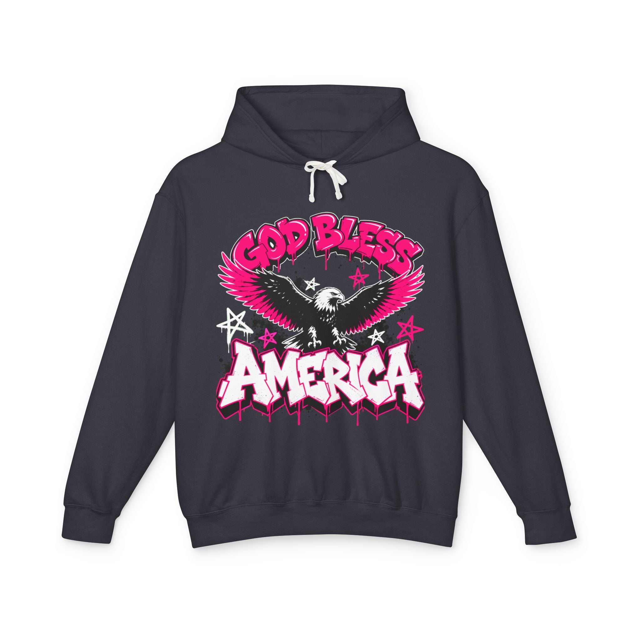 God Bless America Hoodie — Eagle Graphic Patriotic Pullover
