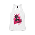 Pink Wisky Racerback Tank — Bold Print Womens Athletic Tank Top