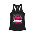 Unbothered Blessed Racerback Tank - Pink Wisky Streetwear
