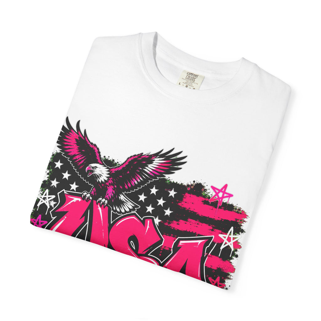 USA Graffiti Eagle T-Shirt — Patriotic Streetwear