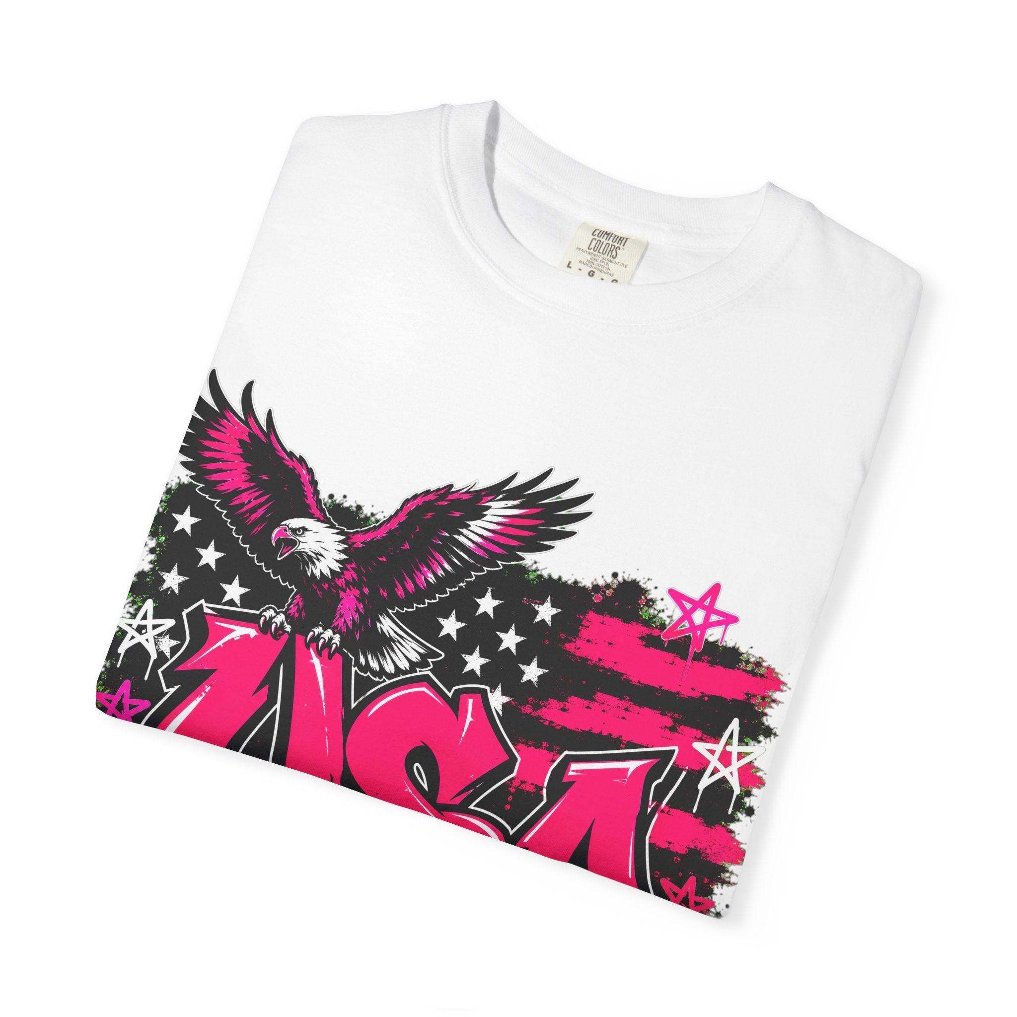 USA Graffiti Eagle T-Shirt — Patriotic Streetwear