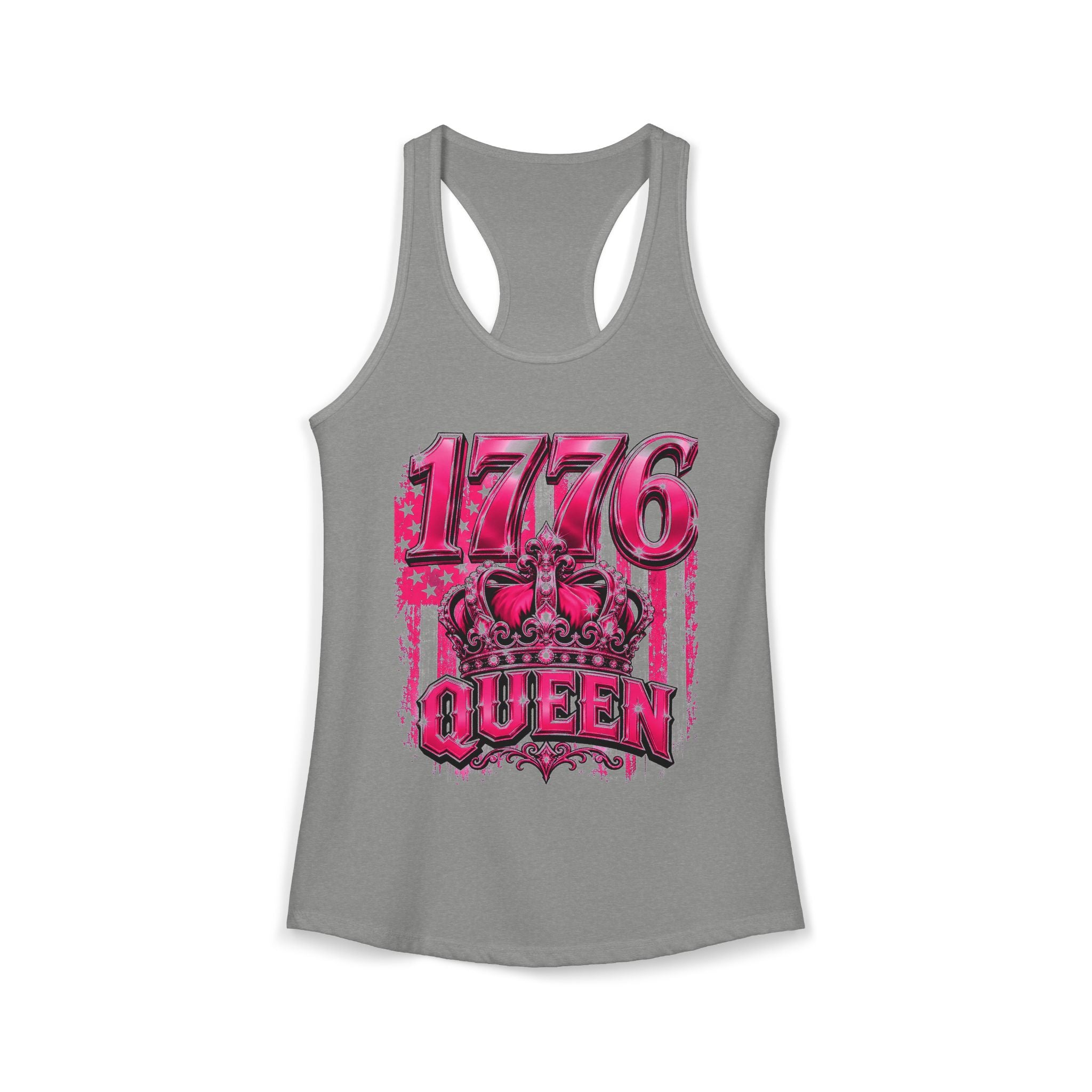 Pink Wisky Graphic Racerback Tank — Women's Bold Streetwear Tank Top