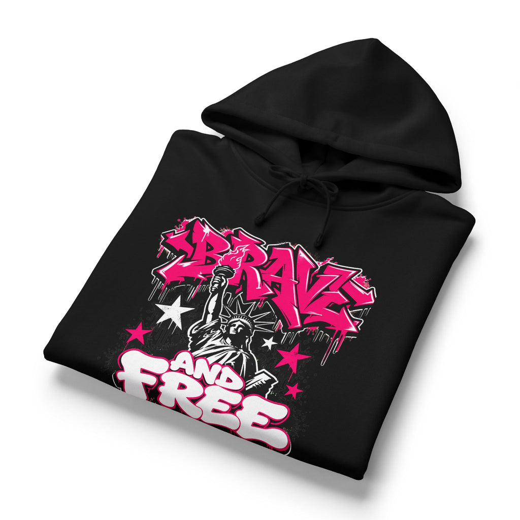 Brave and Free Graffiti Hoodie — Women's Organic Pullover