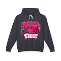 America First Graphic Hoodie — Pink Wisky Graffiti Streetwear