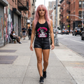 Land Of The Free Racerback Tank - Pink Wisky Streetwear