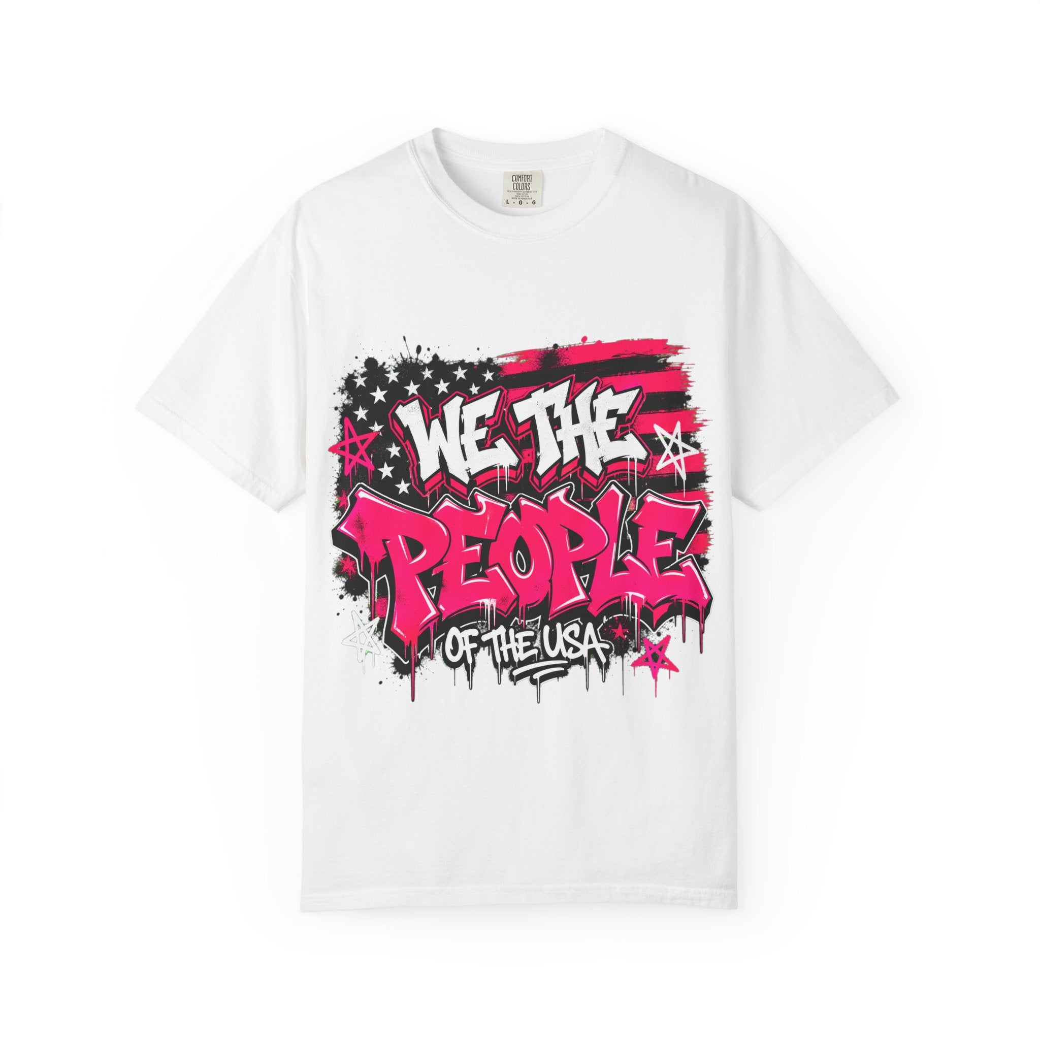 We The People Graffiti T-Shirt — Patriotic Streetwear Tee