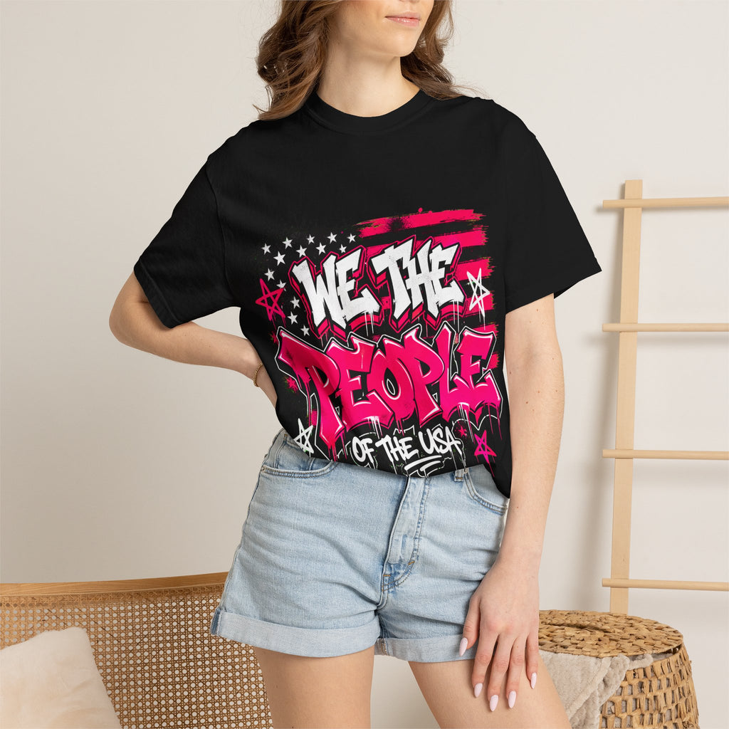 We The People Graffiti T-Shirt — Patriotic Streetwear Tee
