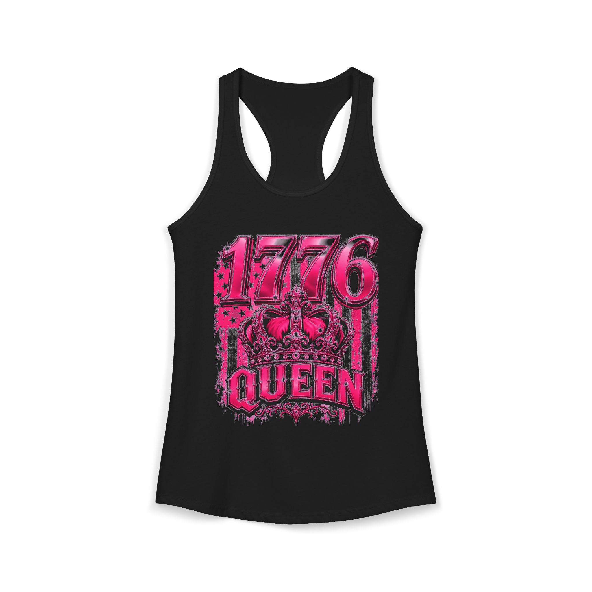 Pink Wisky Graphic Racerback Tank — Women's Bold Streetwear Tank Top