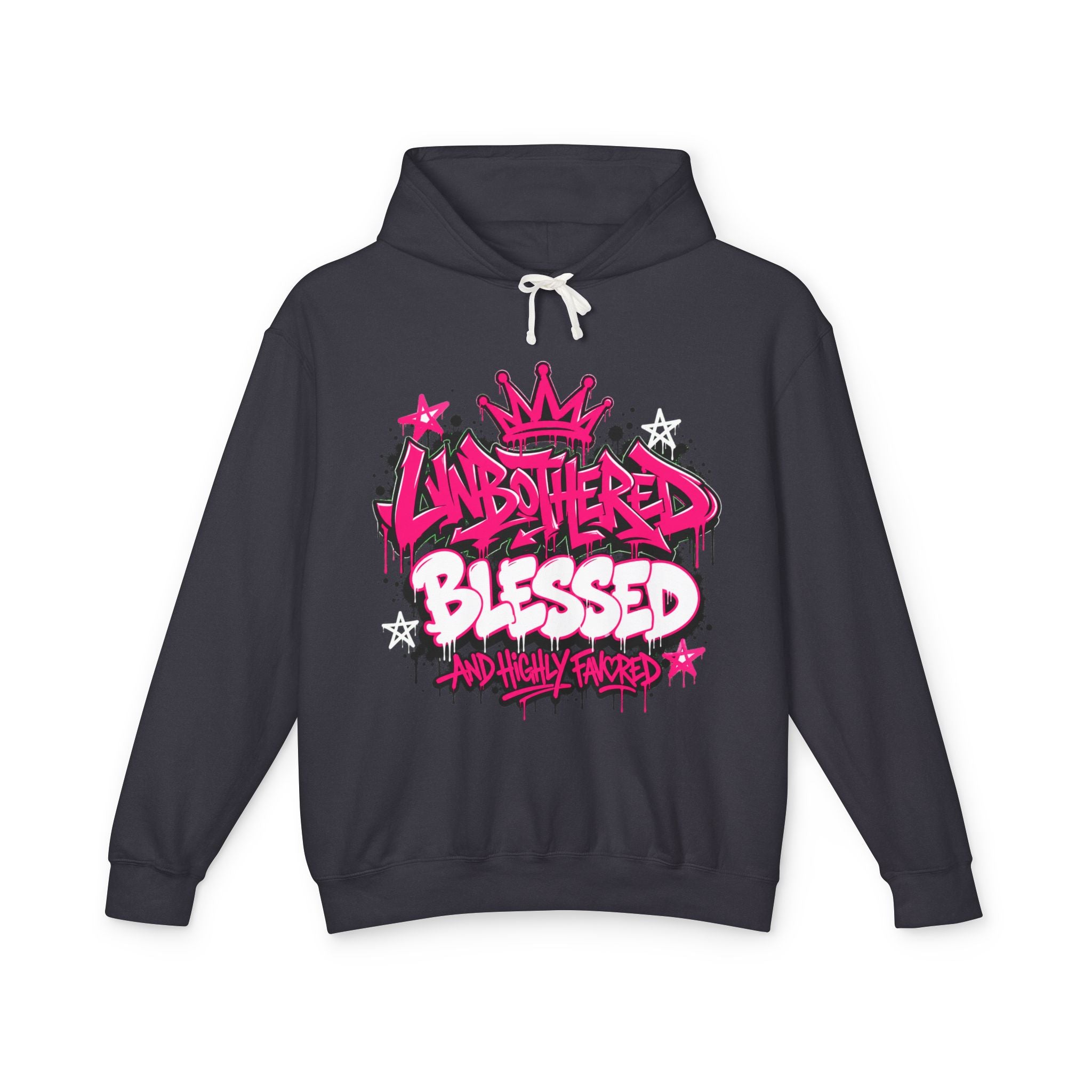 Unbothered Blessed Hoodie — Pink Wisky Streetwear