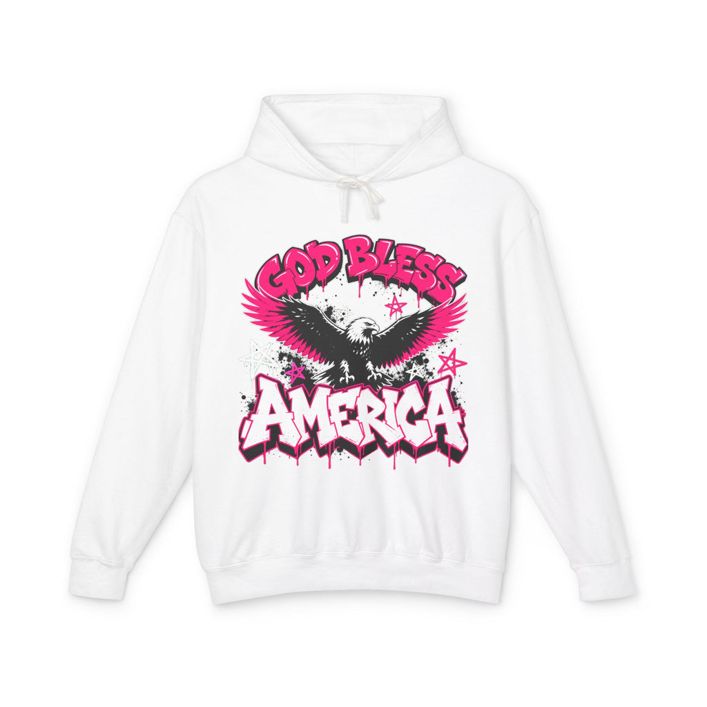 God Bless America Hoodie — Eagle Graphic Patriotic Pullover