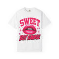 Sweet But Savage Garment-Dyed Tee — Women's Vintage Wash Graphic T-Shirt