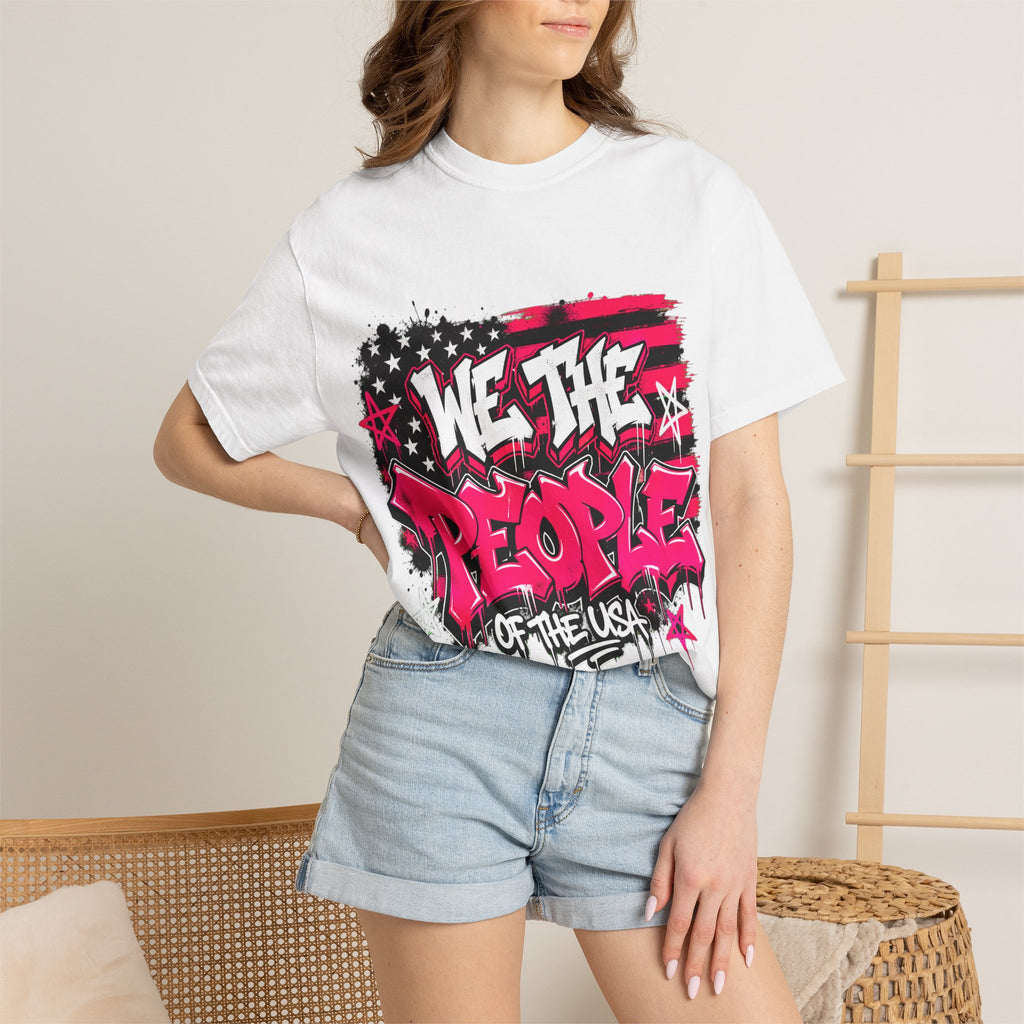 We The People Graffiti T-Shirt — Patriotic Streetwear Tee
