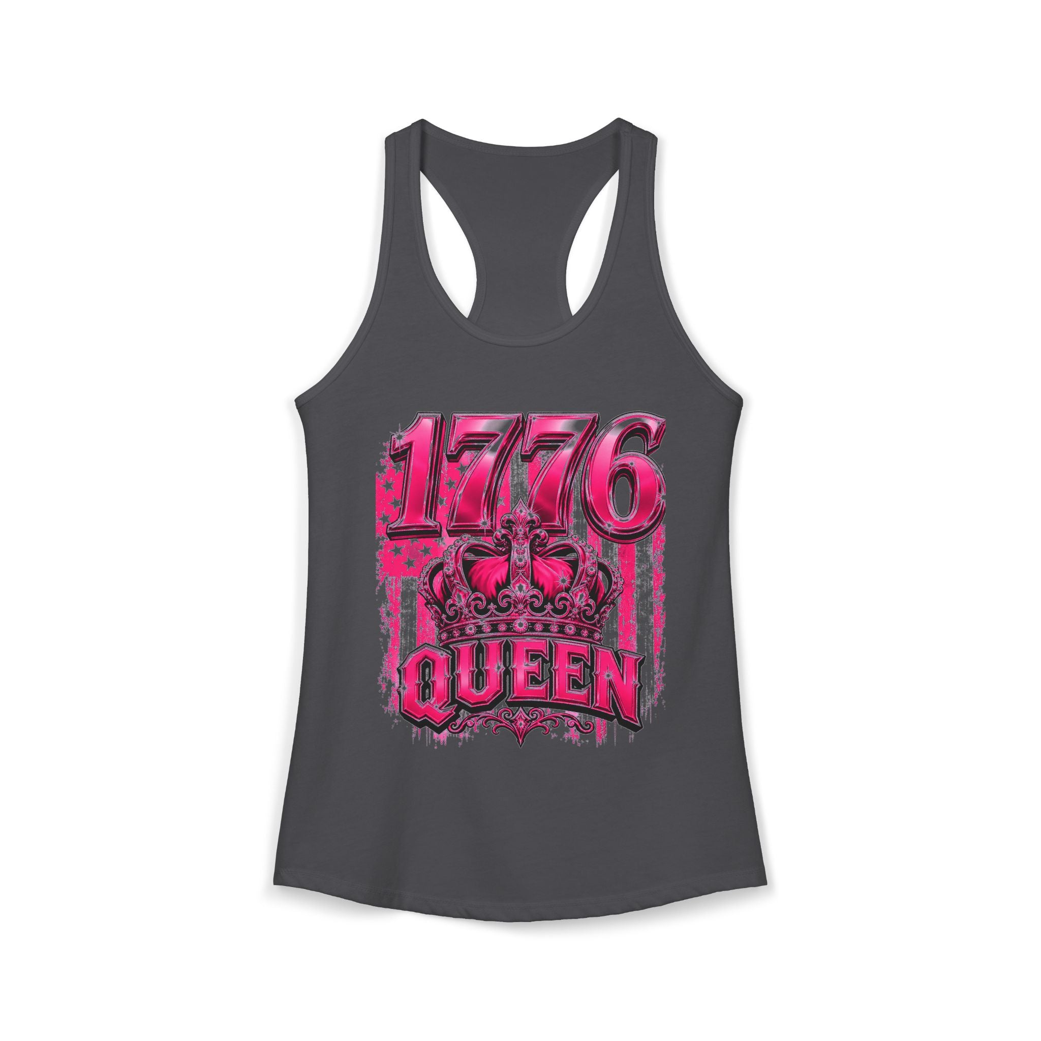 Pink Wisky Graphic Racerback Tank — Women's Bold Streetwear Tank Top