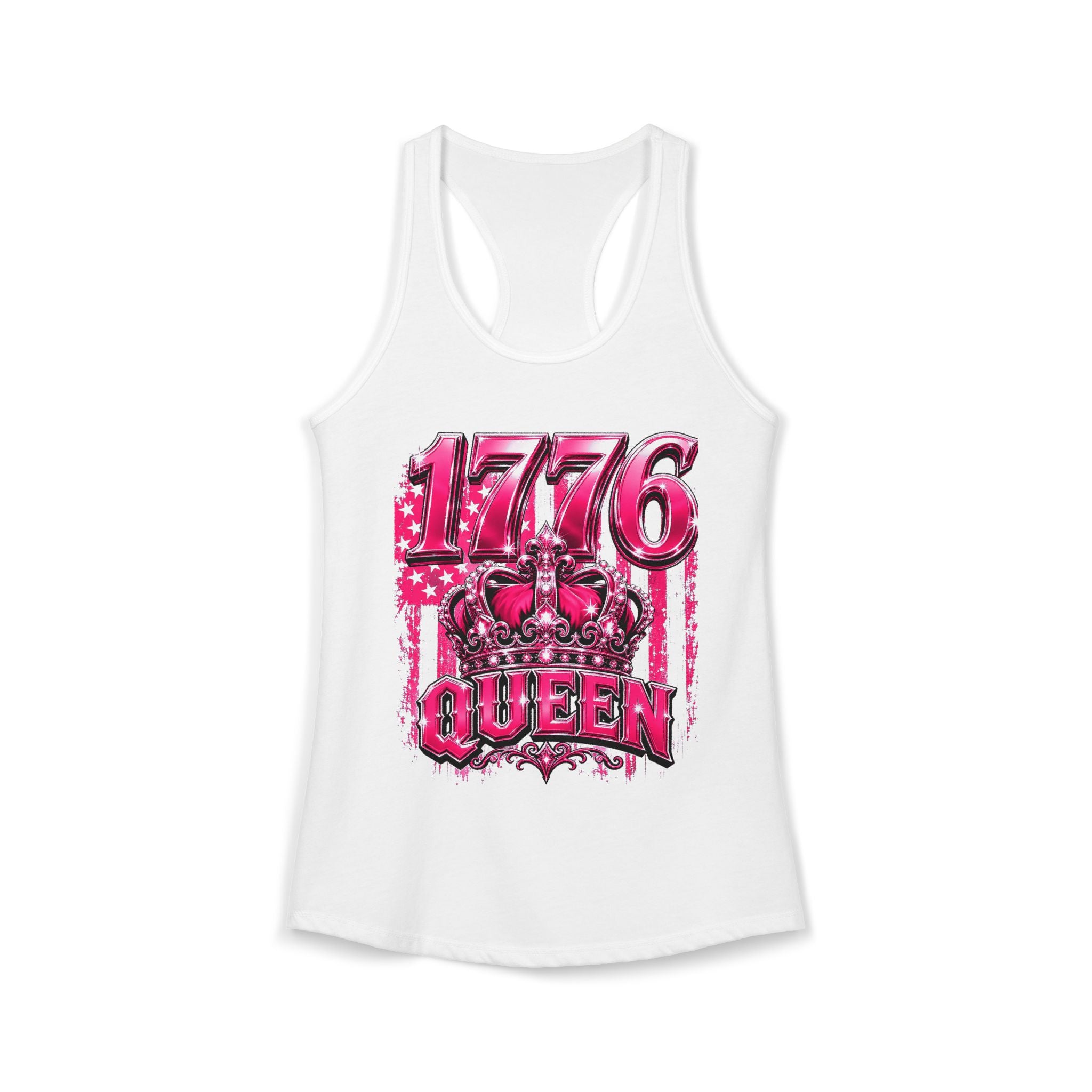 Pink Wisky Graphic Racerback Tank — Women's Bold Streetwear Tank Top